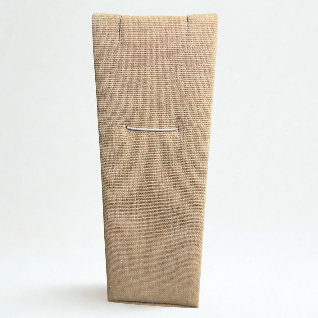 Présentoir Buste rectangle moyen - Coton beige - Colliers/chaînes Précieuse Lucie