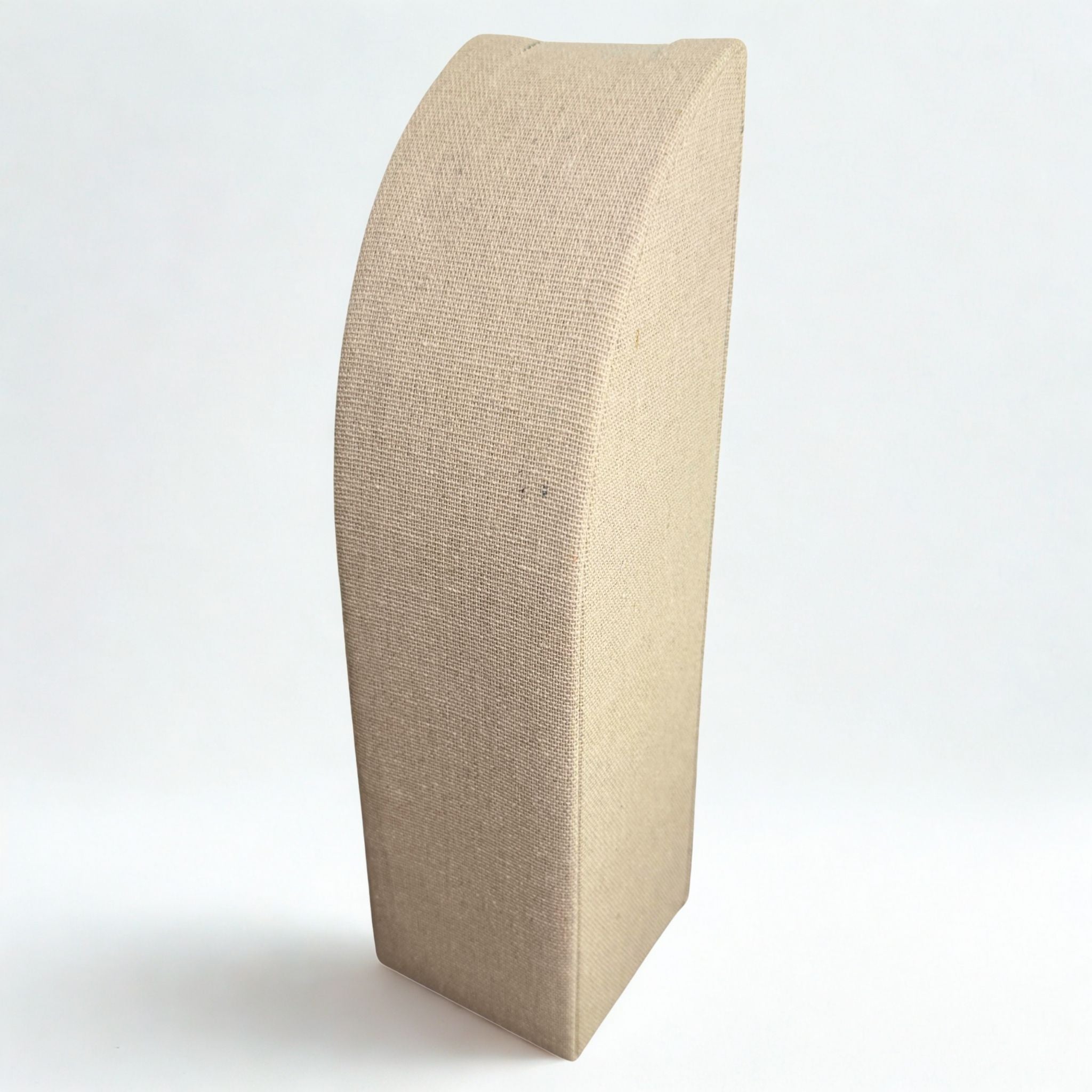 Présentoir Buste rectangle grand - Coton beige - Colliers/chaînes Précieuse Lucie
