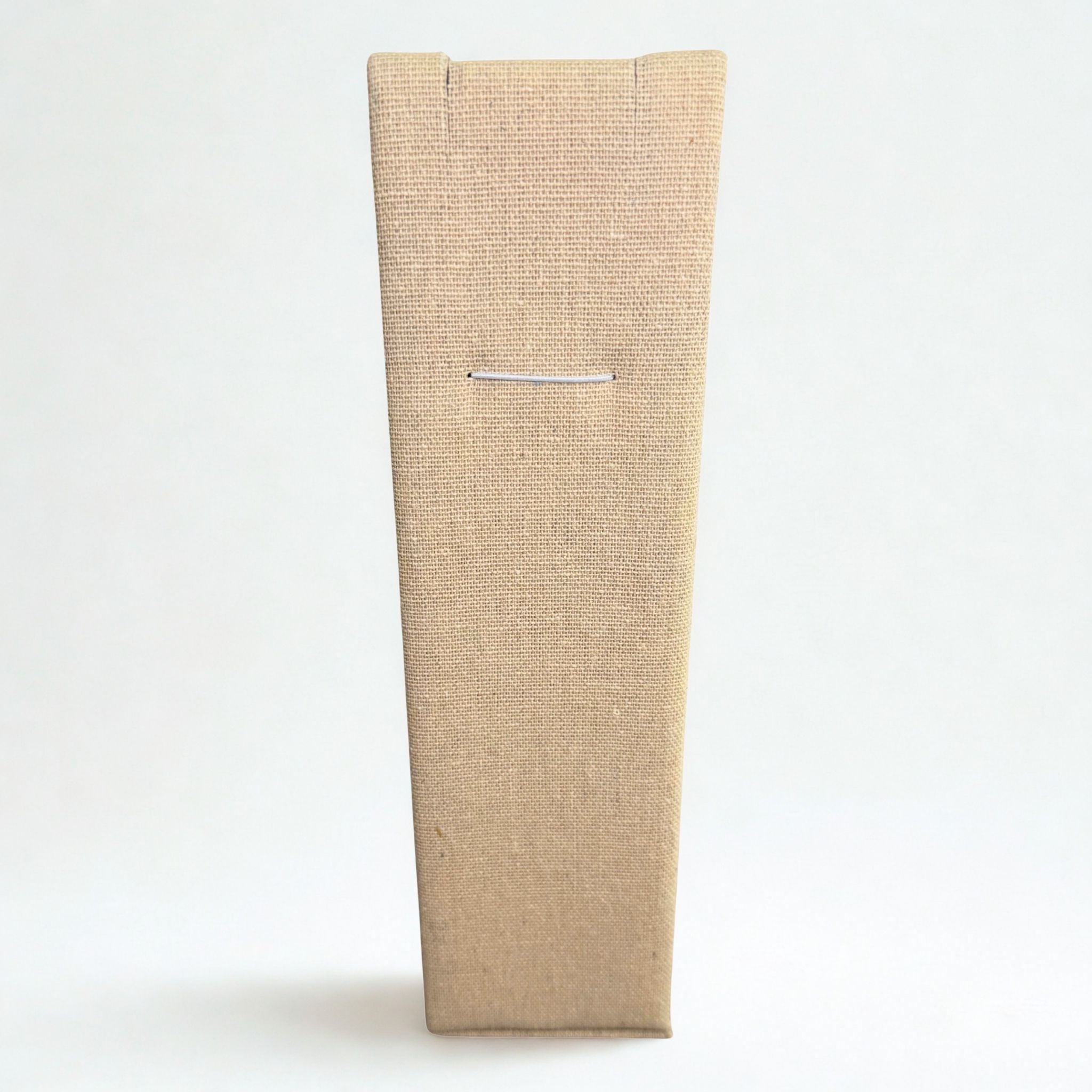 Présentoir Buste rectangle grand - Coton beige - Colliers/chaînes Précieuse Lucie