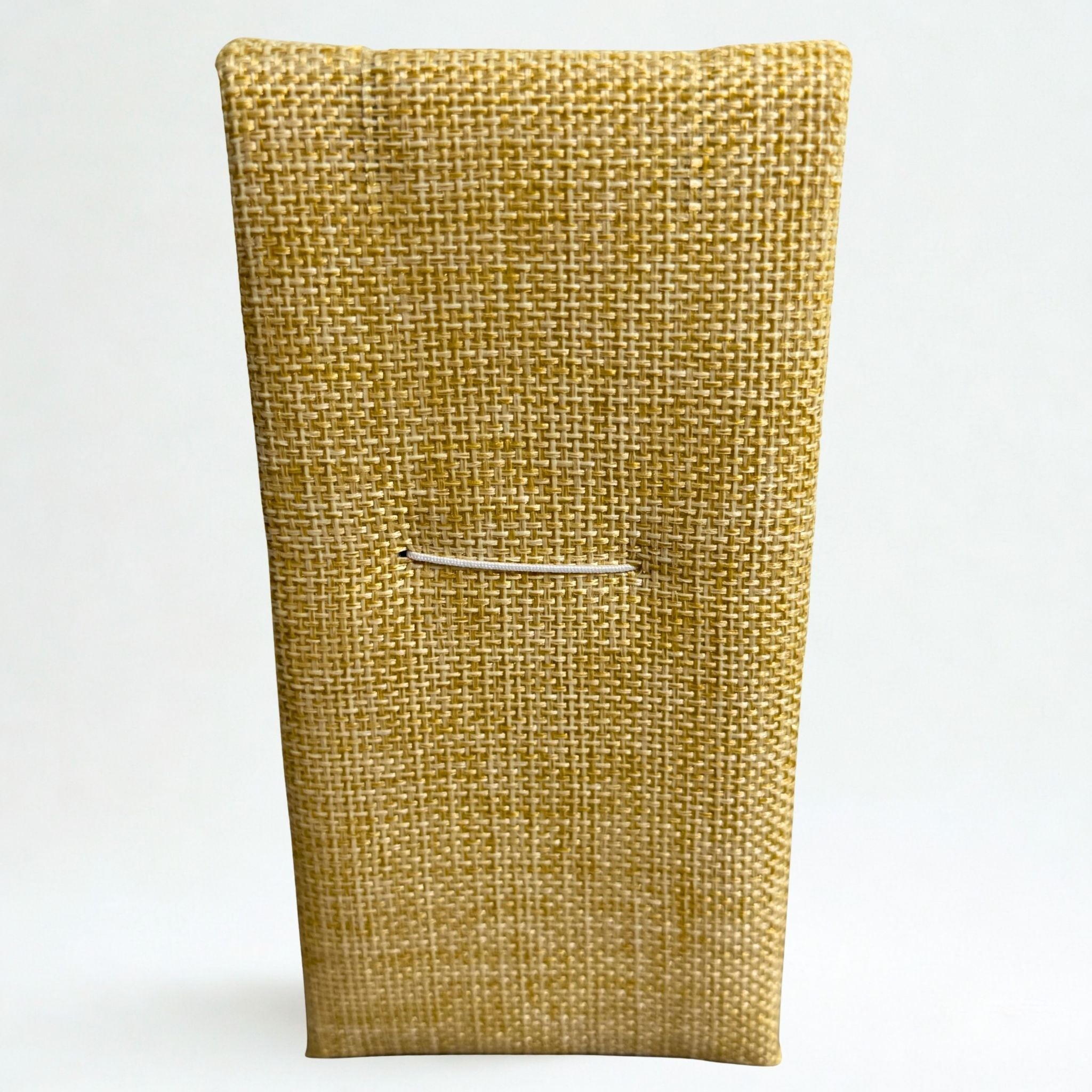Présentoir Buste rectangle petit - Toile de jute beige - Colliers/chaînes Précieuse Lucie