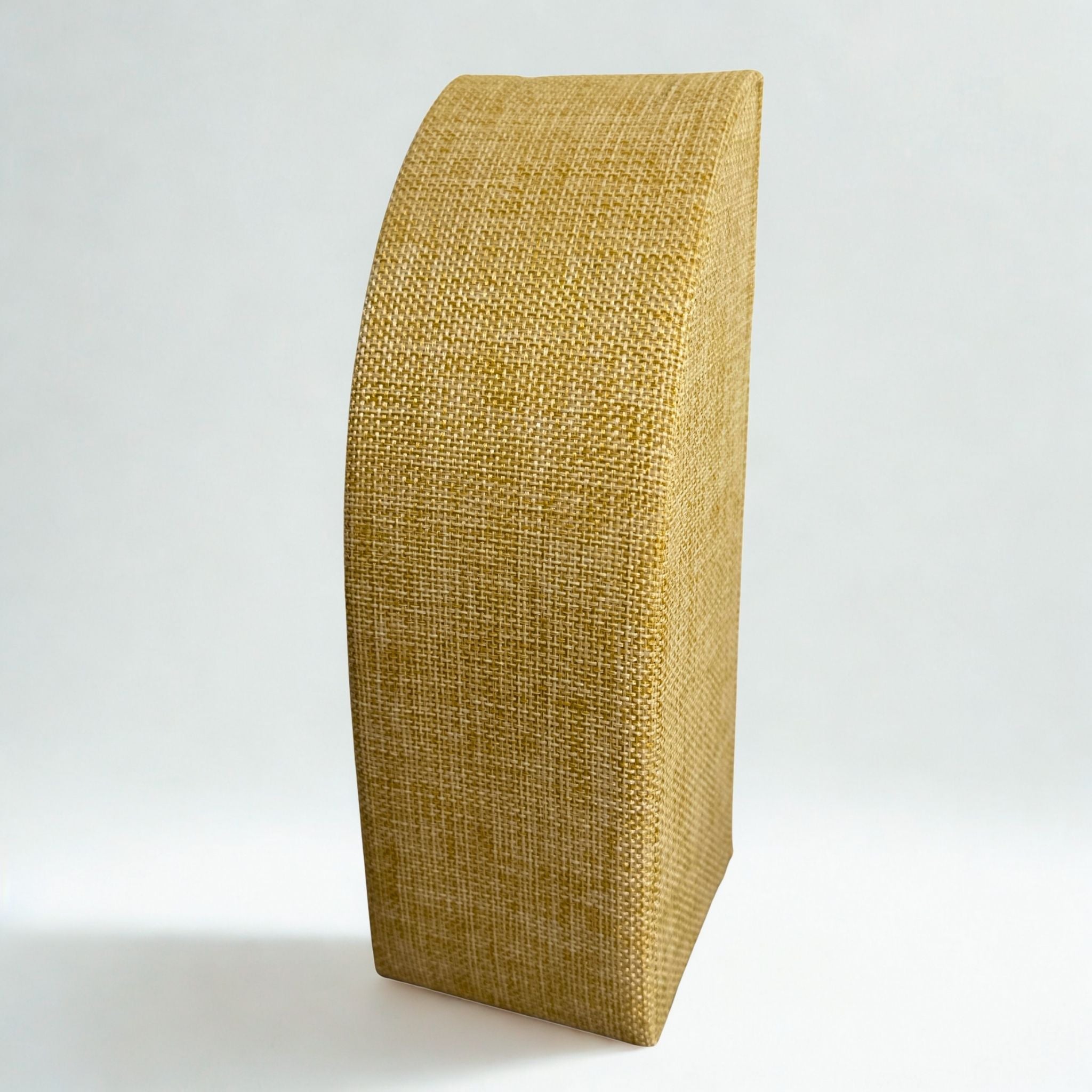 Présentoir Buste rectangle moyen - Toile de jute beige - Colliers/chaînes Précieuse Lucie