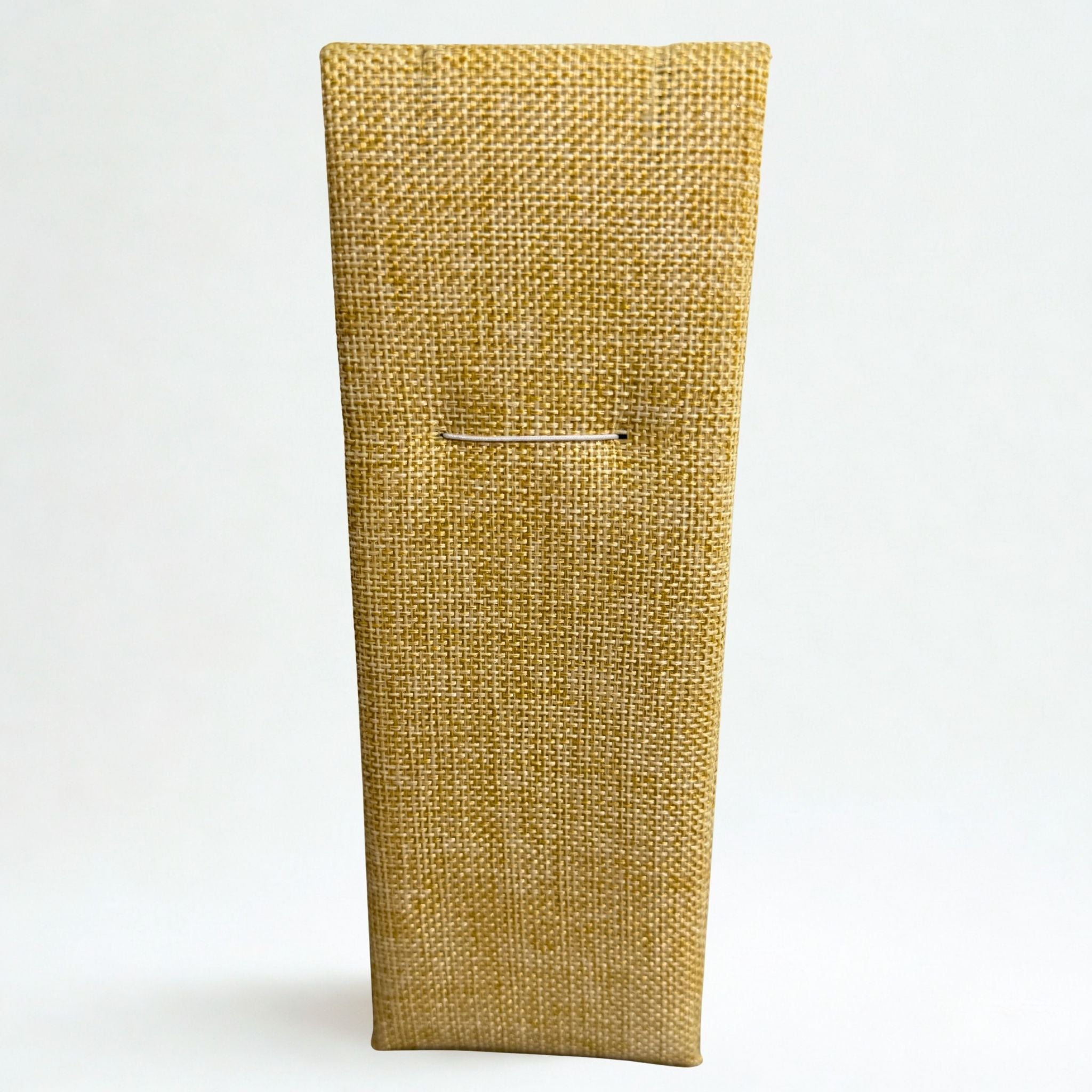 Présentoir Buste rectangle moyen - Toile de jute beige - Colliers/chaînes Précieuse Lucie