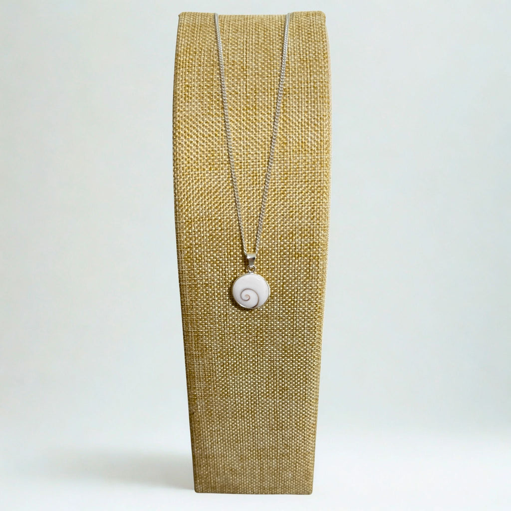 Présentoir Buste rectangle grand - Toile de jute beige - Colliers/chaînes Précieuse Lucie